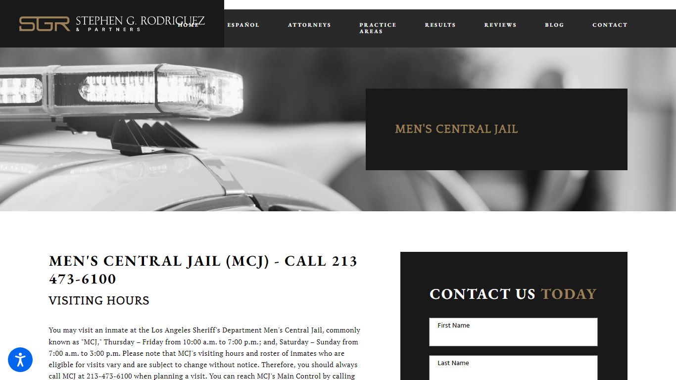 Men's Central Jail (MCJ) - Call 213 473-6100 - Stephen G. Rodriguez ...